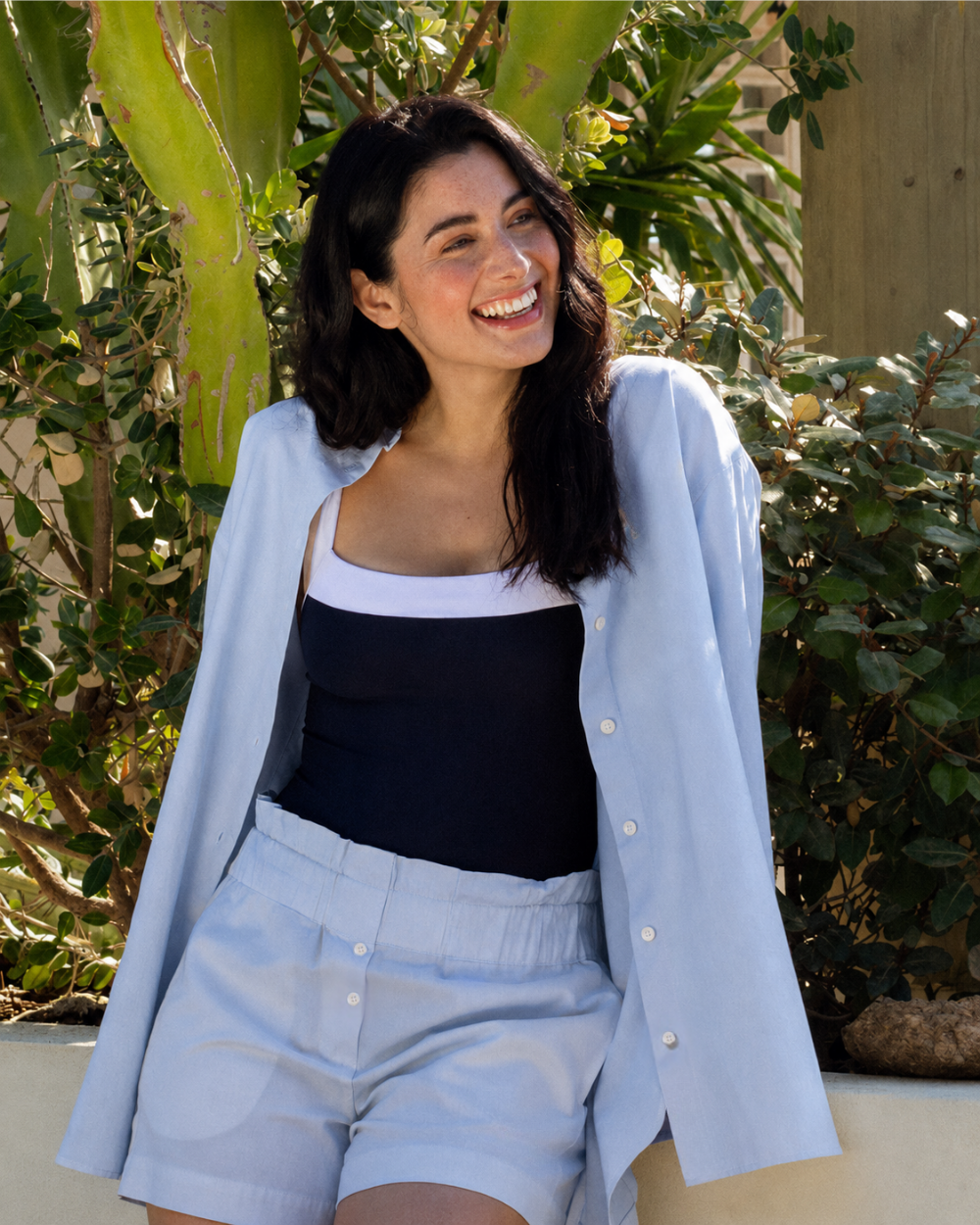 Women UV Resort Shirt Soleil Sky Blue