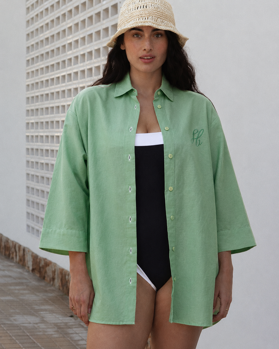 Women UV Resort Shirt Soleil Sage Green