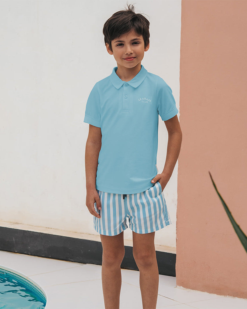 Boy UV Swim Short Forte dei Marmi - blue stripes