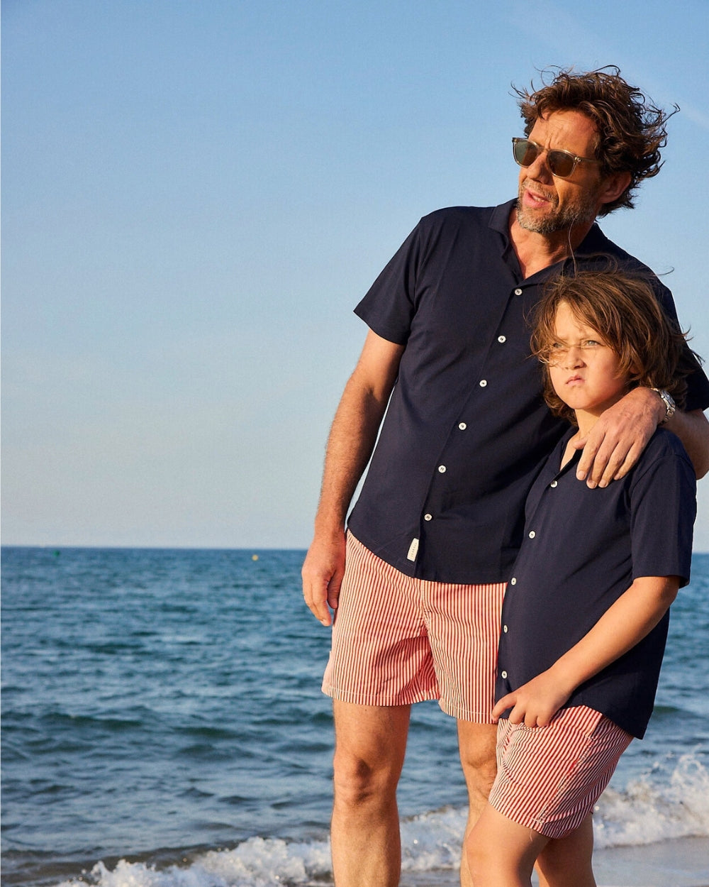 Men UV Marina Camp Shirt Navy