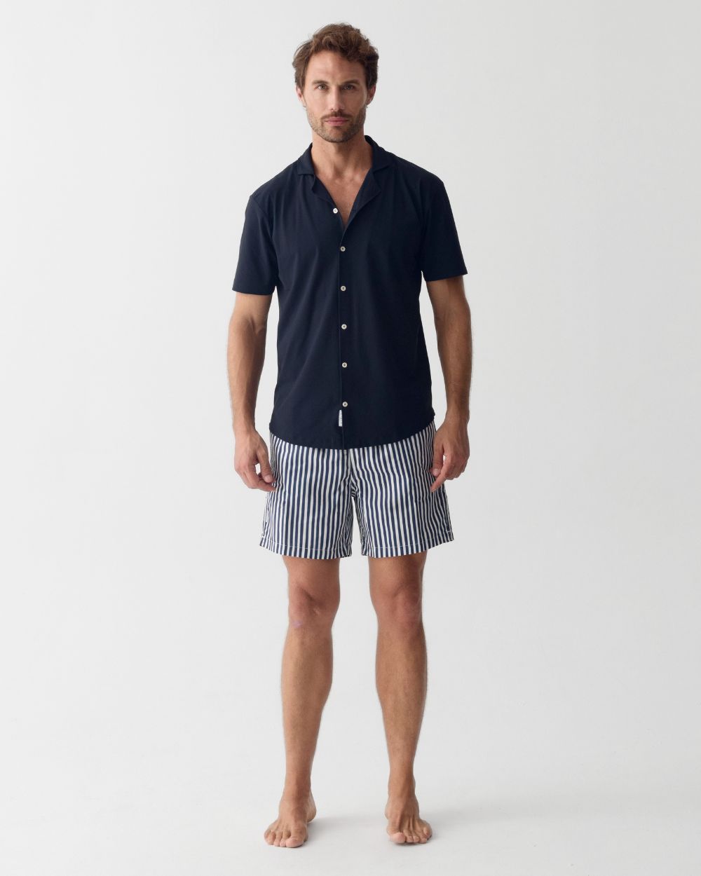 Men UV Camp Shirt Bond Navy