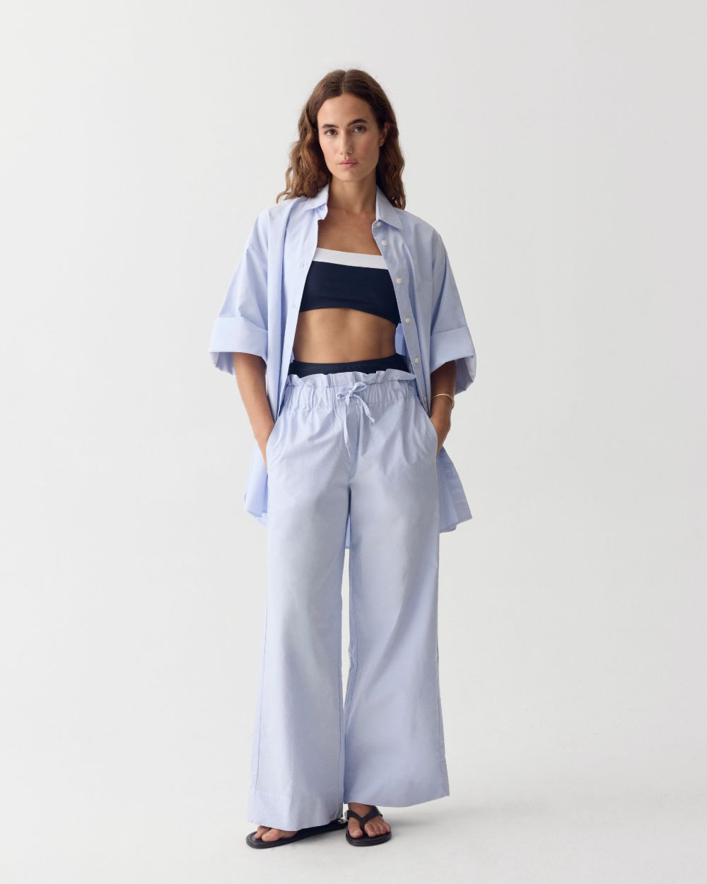 Women Resort Trousers Soleil Sky Blue