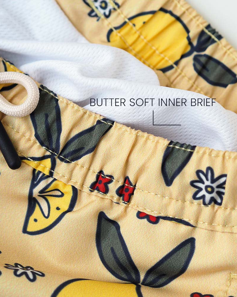 Boy UV Swim Short Amalfi - lemons