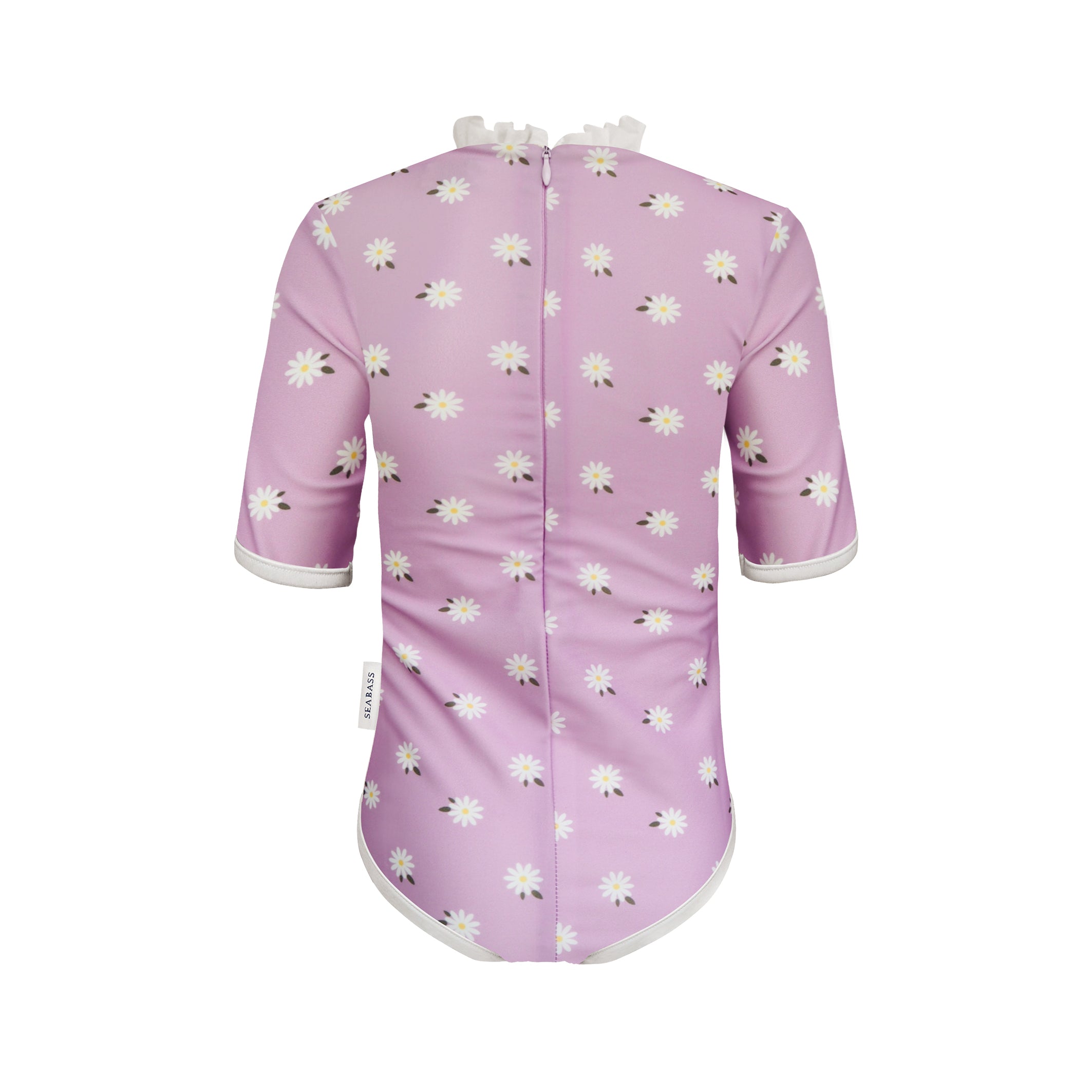 UV Swimsuit Ruffle Florence - lilac daisies