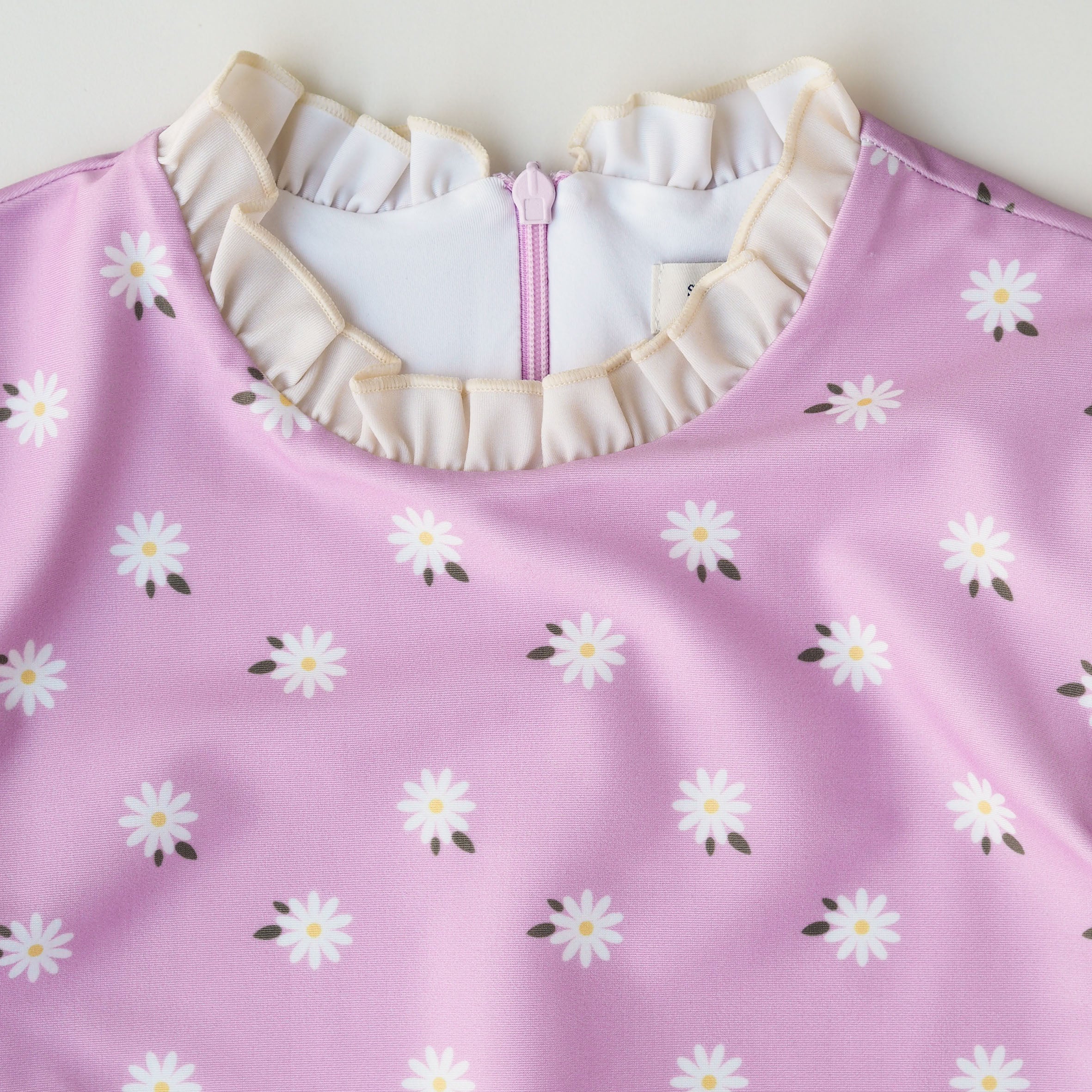 UV Swimsuit Ruffle Florence - lilac daisies