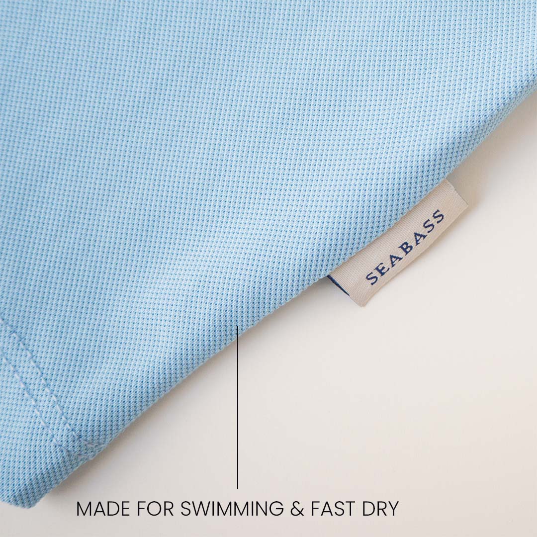 Boy UV Polo Shirt Clearwater Blue