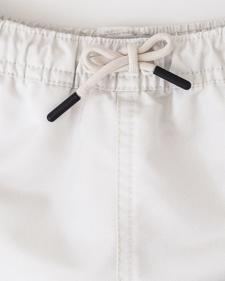 Boy UV Swim Short Pearl White - solid
