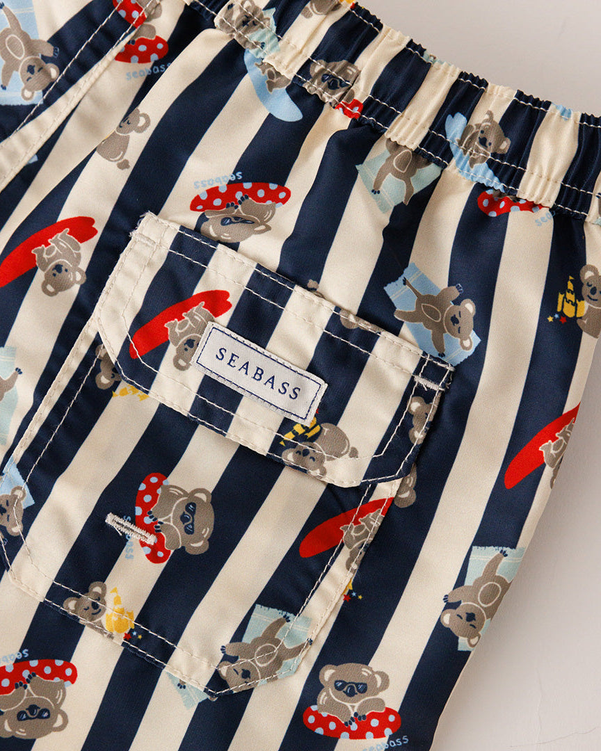 Boy UV Swim Short Sydney - Koala Stripes