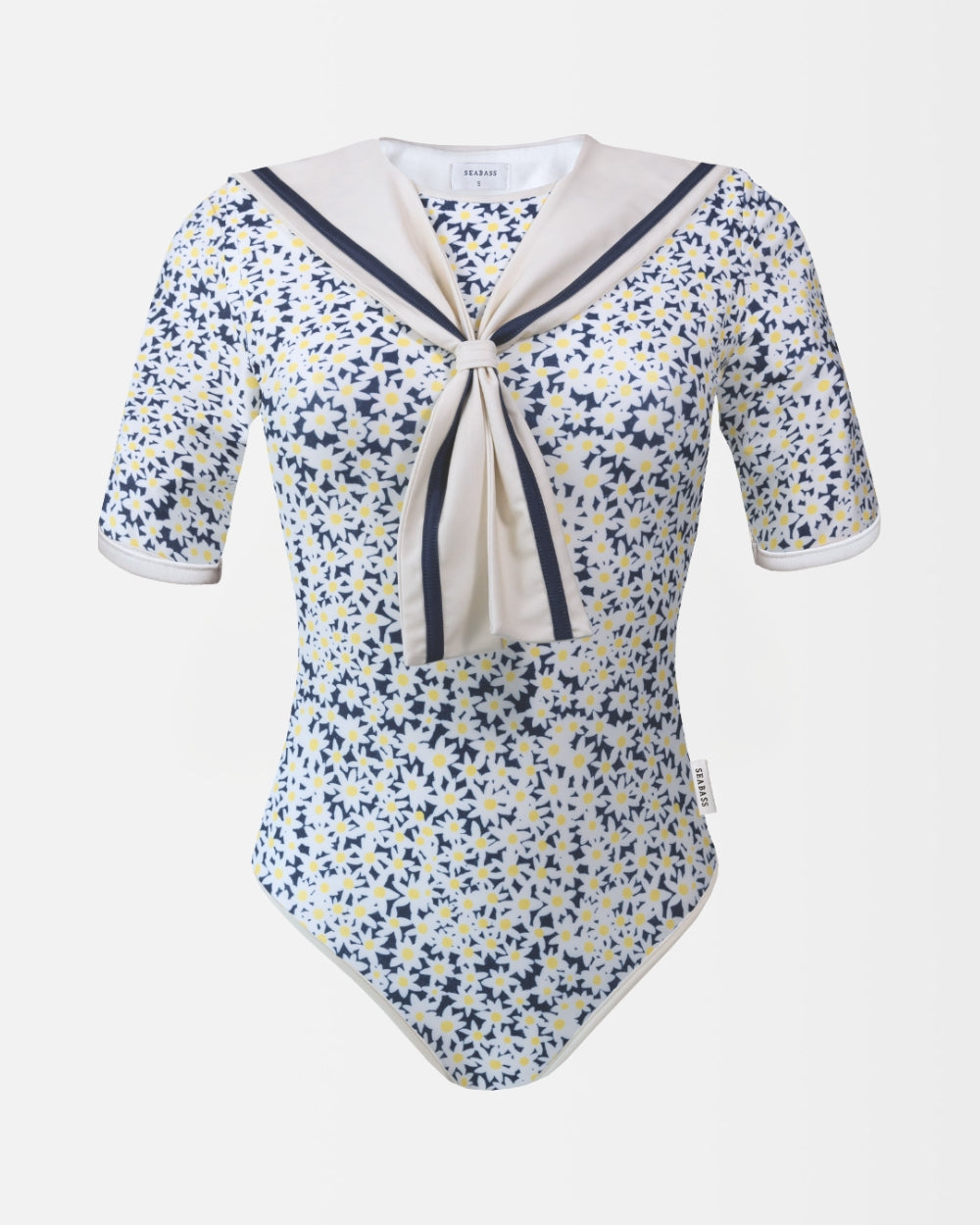Women UV Swimsuit Sailor Palermo - navy daisy