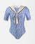 Women UV Swimsuit Sailor Positano - royal blue
