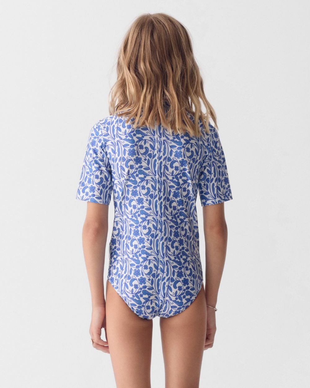 Girls UV Swimsuit Ruffle Positano