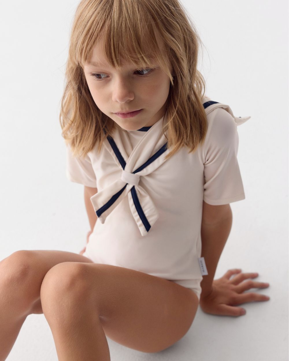 Girls UV Swimsuit Sailor Nice