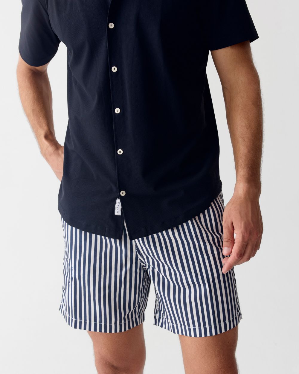 Men UV Camp Shirt Bond Navy