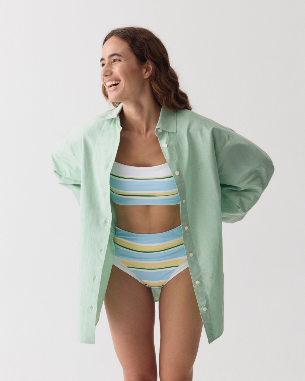 Women Resort Shirt Soleil Sage Green