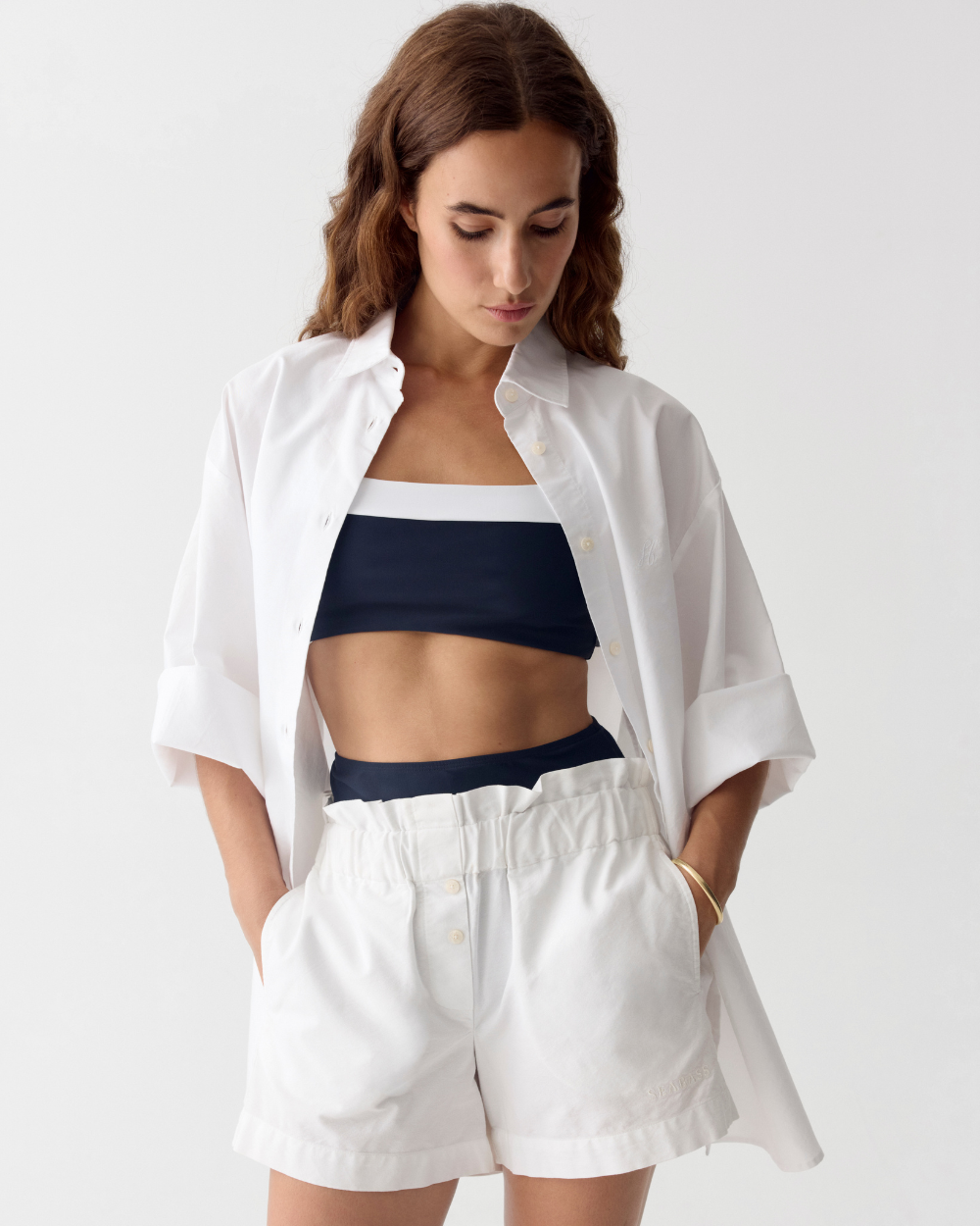 Women UV Resort Shirt Soleil Bright White