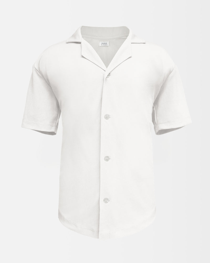 Men UV Marina Camp Shirt White