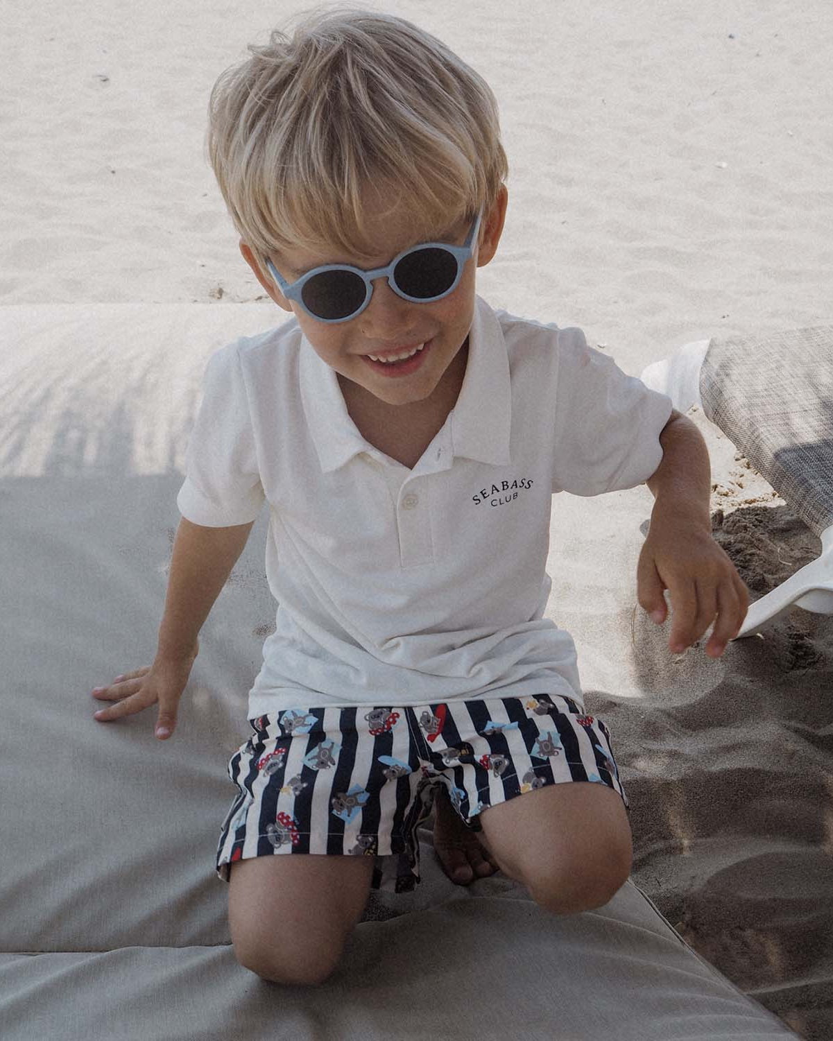 Boy UV Swim Short Sydney - Koala Stripes