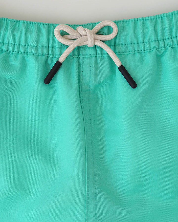 Boys UV Swim Short Neo Mint Green - solid