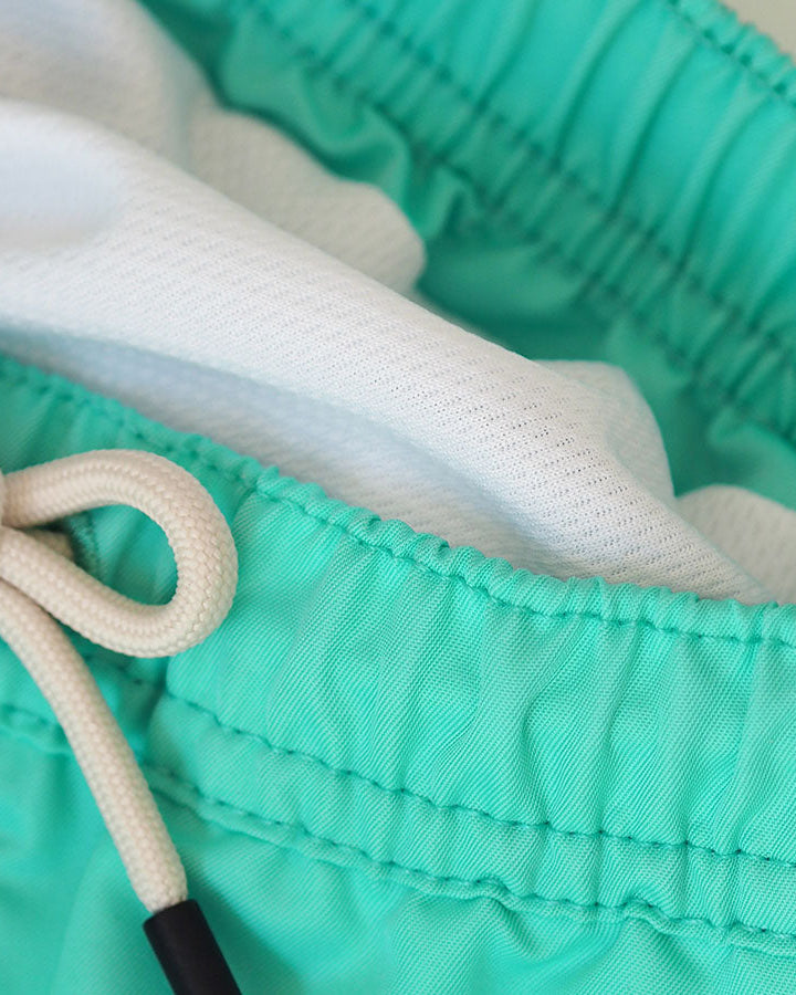 Men UV Swim Short Neo Mint Green - solid