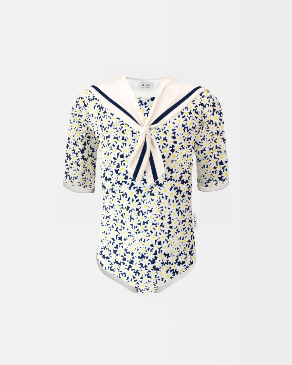 Girl UV Swimsuit Sailor Palermo - navy daisy