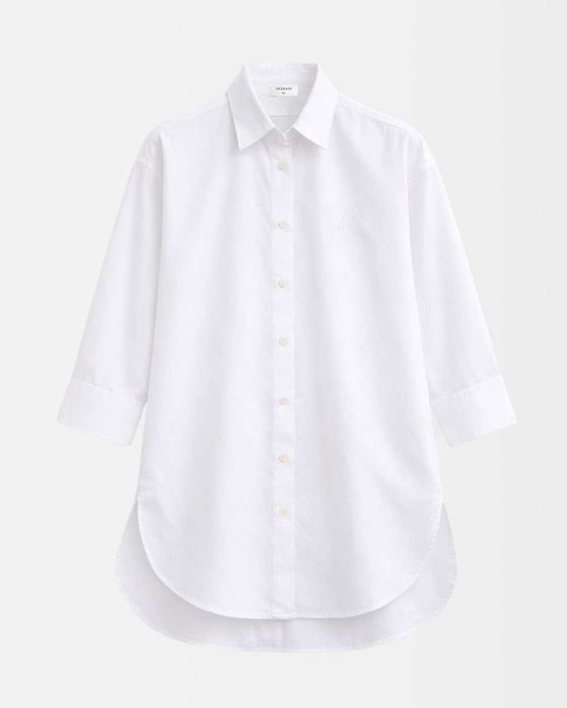 Women UV Oversized Shirt Soleil Bright White