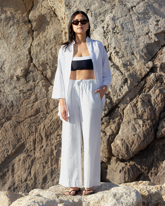 Women UV Trousers Soleil Bright White